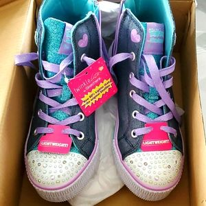 Twinkle toes by Skechers NEW, USA size 1.5 Girls